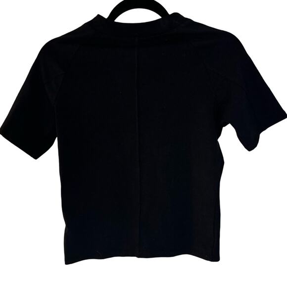 Head of State Gender Inclusive Diamond Front Cutout T-Shirt - Black Size S - Picture 6 of 7